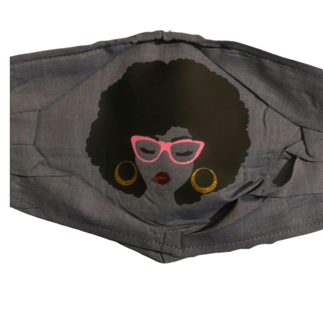 Female with Afro and Glasses